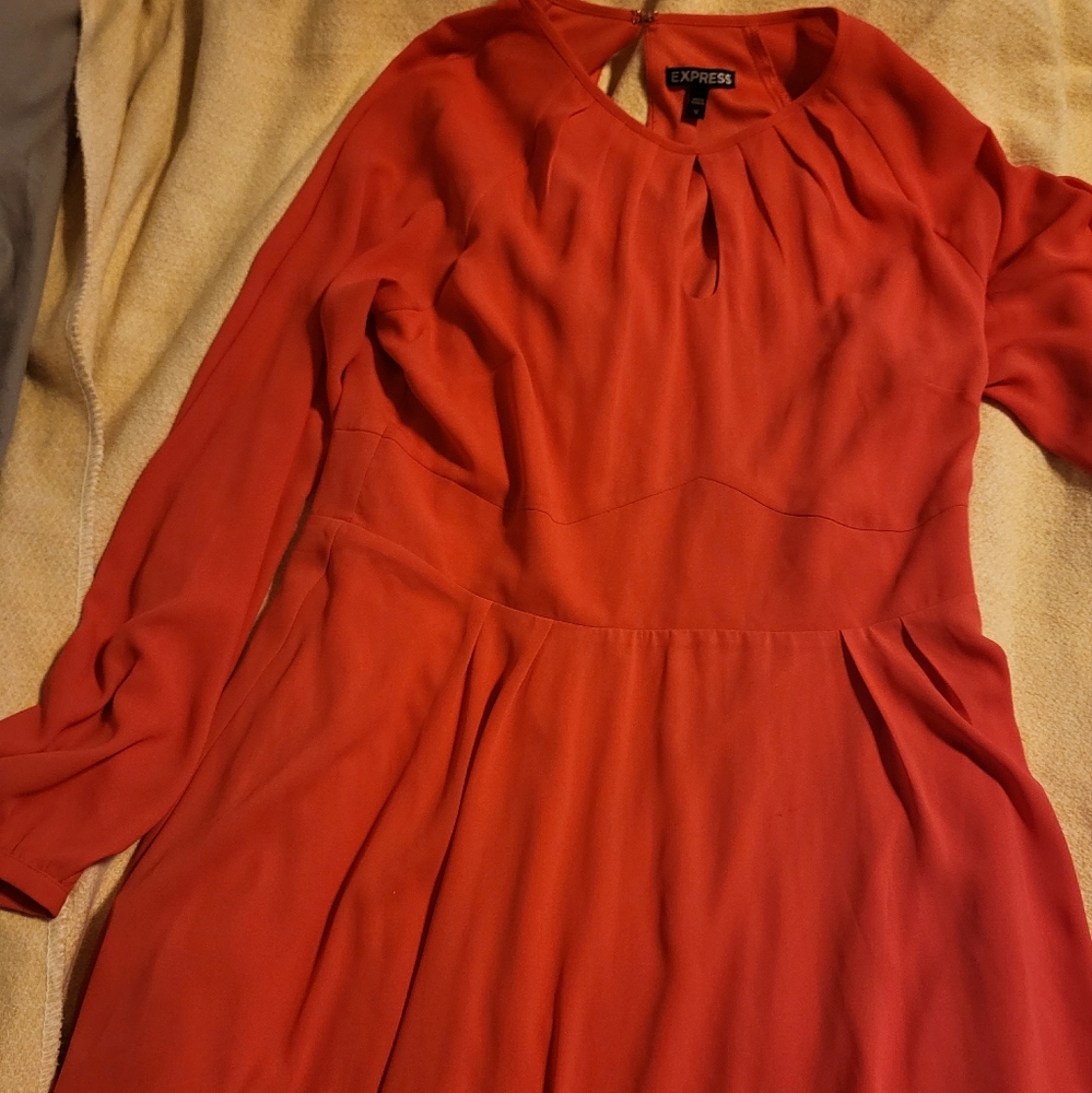 Express red mini dress